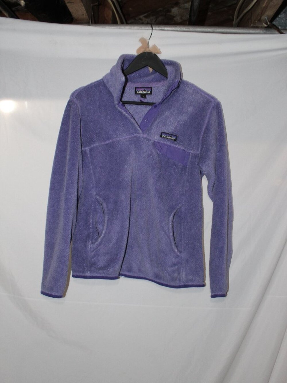 Patagonia Women's Concord Purple Re-tool Snap T Sherpa Pullover - Picture 2 of 6
